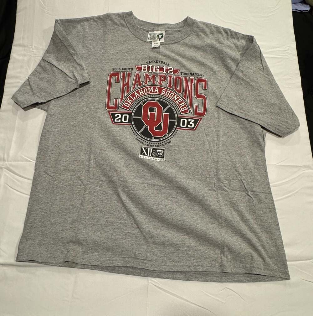 Prairie Graphics Oklahoma Sooners 2003 Men's Basketball Big 12 Y2K